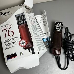 Oster Classic 76 Professional Heavy Duty Rotary Motor Hair Clipper Red